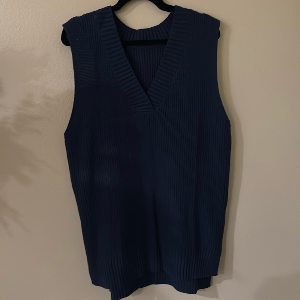 Navy sweater vest